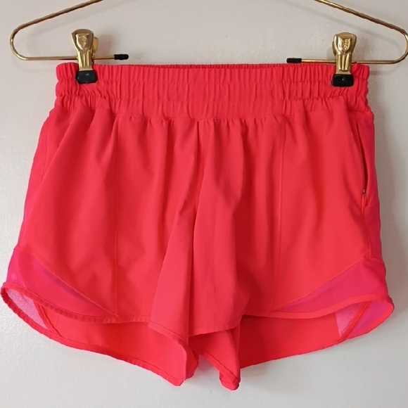 Lululemon Shorts Women's Pink Shorts Size 4 Hotty Hot Pink - Picture 3 of 11